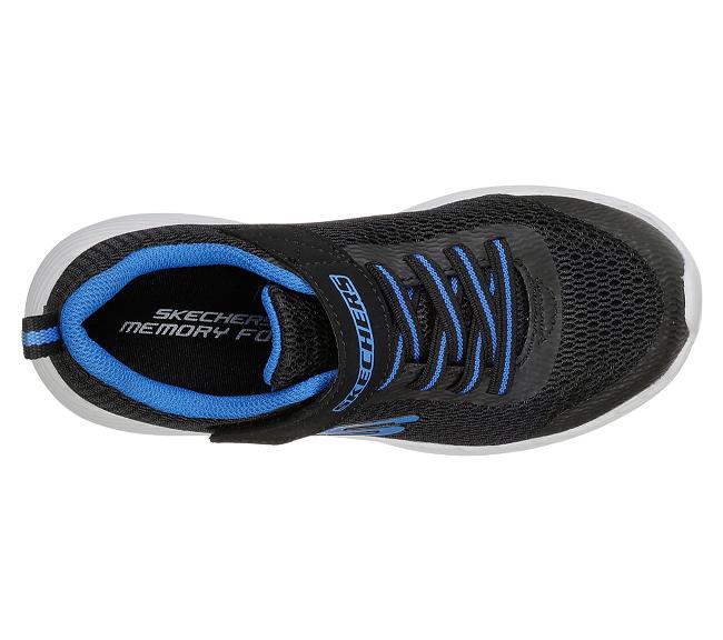Zapatillas Skechers Con Velcro Niños - Dyna Lite Negro CVHLU5342